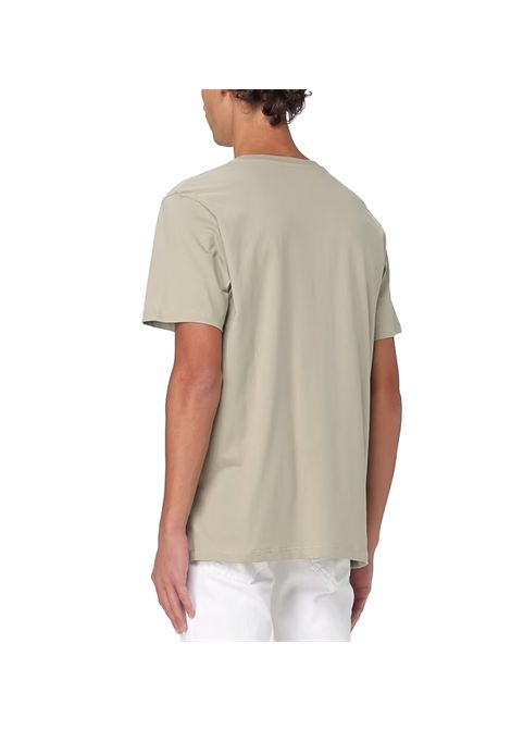 T-shirt Dondup uomo US198JF0309U IT3 Verde girocollo regular logo jersey cotone DONDUP | T-shirt | US198JF0309U IT3654